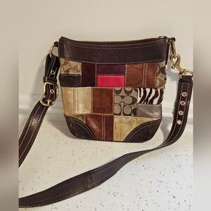 Vintage Coach Patchwork Crossbody Purse